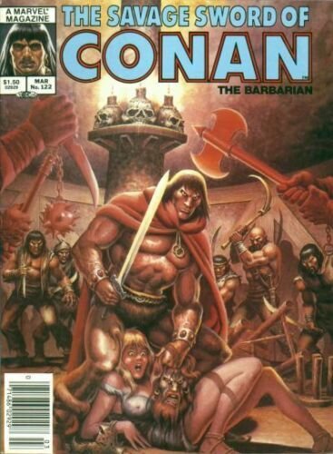 Savage Sword of Conan #122 (Newsstand) VG; Marvel | low grade comic - we combine 