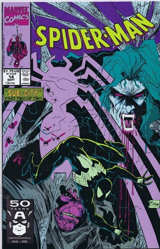 Spiderman #14 ORIGINAL Vintage 1991 Marvel Comics Todd McFarlane