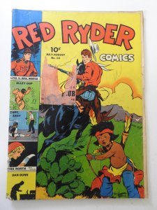 Red Ryder Comics #14 (1943) GD- Condition 2 in tear fc, cover detached