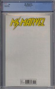 MS. MARVEL #1 CGC 9.8 PHANTOM VARIANT COVER 7005 