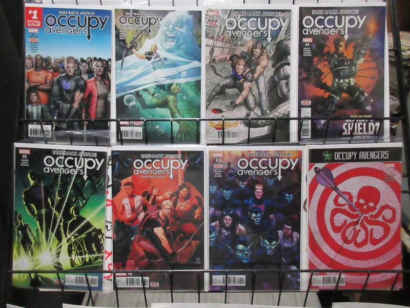 Occupy Avengers (Marvel 2016) #1-7, 9 Hawkeye Travels the US