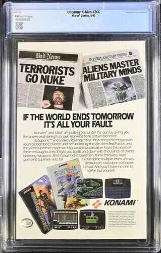 (1990) The Uncanny X-Men #266 1ST GAMBIT CGC 9.4 WP!