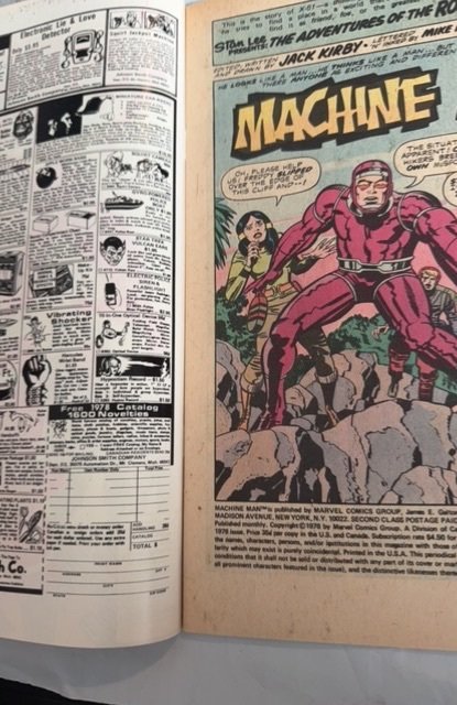 Machine Man #1 (1978) The living Robit