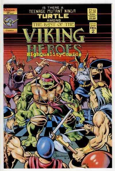 VIKING HEROES #2, NM, Teenage Mutant Ninja Turtles, 1990, more TMNT in store