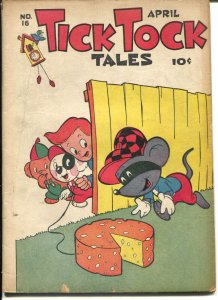 Tick Tock Tales #16 1947-ME-prank cover-Tom-Tom-Mighty Atom-Tin Giant-VG