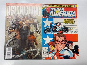 4 MARVEL comic books Astonishing #2 Team America #5 Micro #16 Death3 #1 75 KM11
