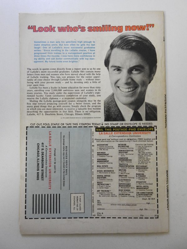 The Avengers Annual #6 (1976) vs Nuklo! Sharp VG- Condition!