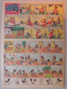 Mickey Mouse Sunday Page by Walt Disney from 6/1/1941 Tabloid Page Size 