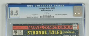 Strange Tales #181 CGC 8.5 Adam Warlock 2nd Gamora Jim Starlin - white pages 