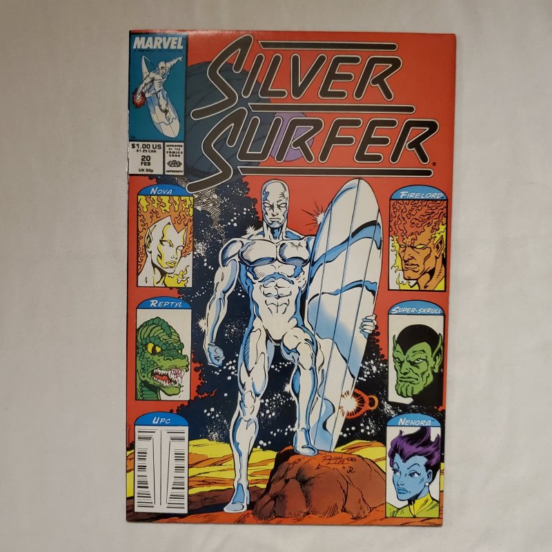 Silver Surfer 20 Very Fine/Near Mint Art by Joe Rubinstein