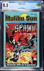 Malibu Sun #13 CGC 8.5 1st app Spawn Todd McFarlane 1992 Malibu Comics