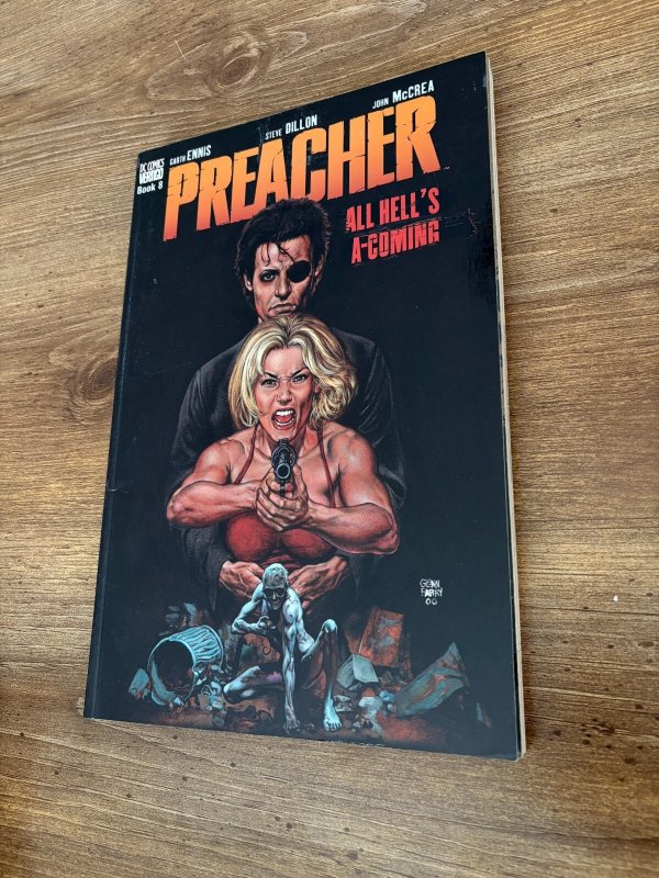 All Hell's A Coming Preacher Book # 8 DC TPB Comic Book Graphic Novel 3 J376