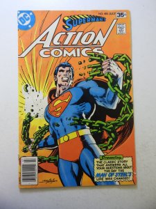 Action Comics #485 (1978) VG Condition moisture stains