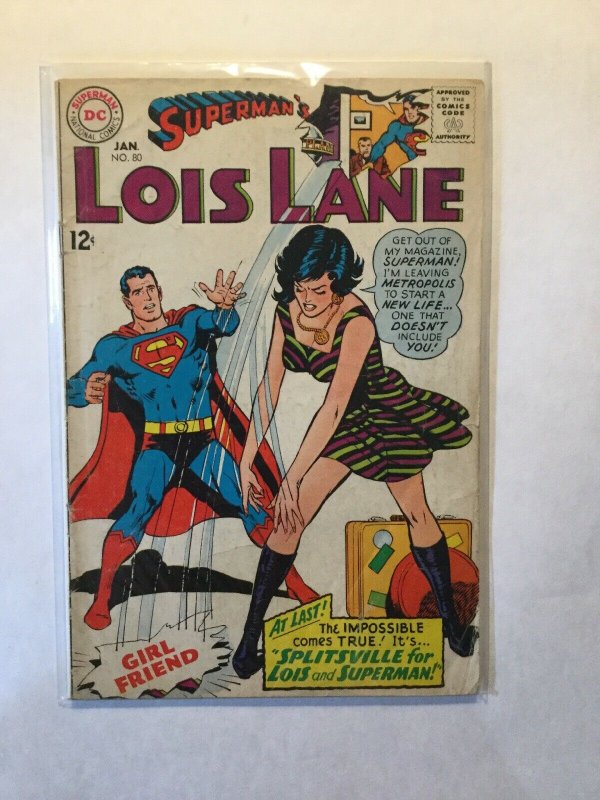 Superman’s Girl Friend Lois Lane 80 Very Good Vg 4.0 Dc Comics