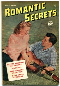 Romantic Secrets #5 1950- Golden Age Romance comic- Accused VG/F