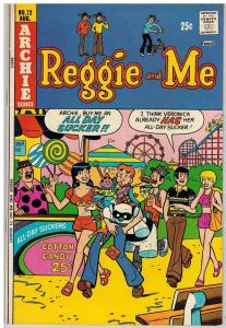 REGGIE & ME (1966-1980) 72 VG-F Aug. 1974 COMICS BOOK