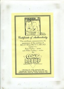 Beavis & Butt-Head #1 - Signed Rick Parker & Mike Lackey - 1st B&BH (9.2OB) 1994