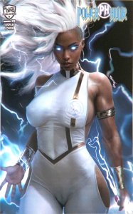 Power Hour #2 Shikarii Lightning Girl Cosplay Nice/Topless/Naughty Variant Set.
