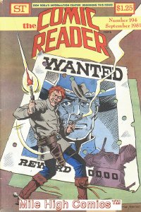 COMIC READER #194 Near Mint Comics Book