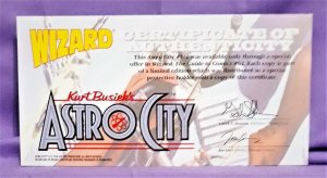 Kurt Busiek's ASTRO CITY Wizard 1/2 Red and Yellow Logo (Homage Comics 1996) 
