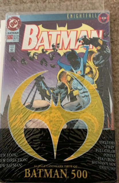 Batman 500 knightfall 19 virgin comic