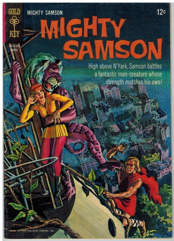 MIGHTY SAMSON 5 VG Mar. 1966 COMICS BOOK