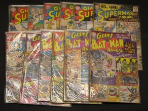 BATMAN AND SUPERMAN ANNUALS LOT (1960-1964)
