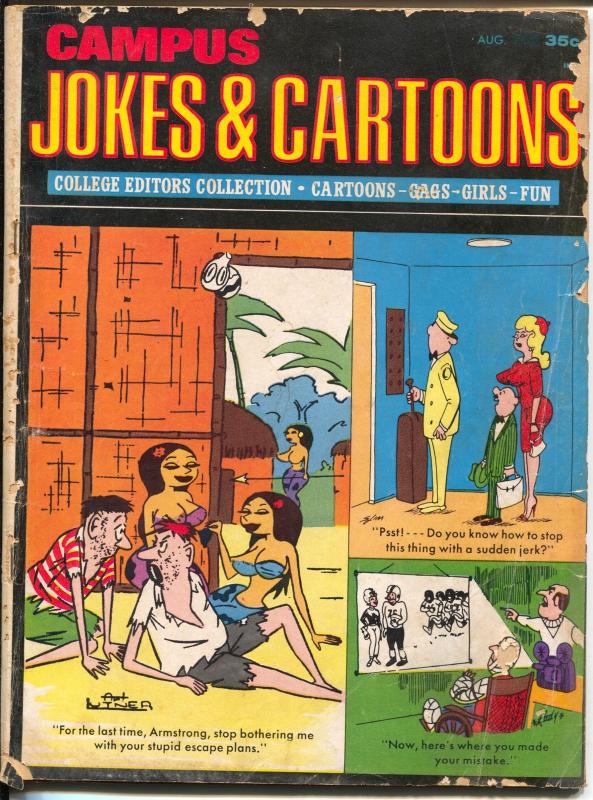 Campus Jokes and Cartoons 8/1967-Marvel-Jaxon comic strip-Li'l Abner-G