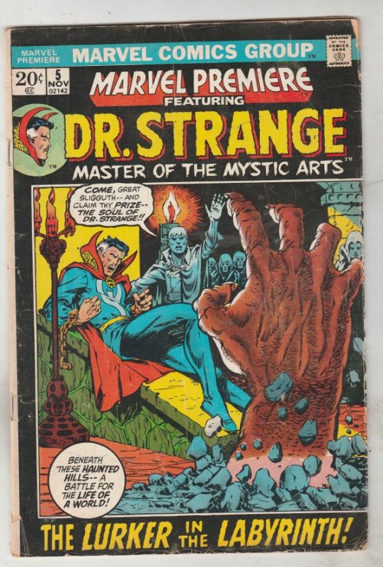 Marvel Premier #5 (Nov-72) VG+ Affordable-Grade Dr. Strange