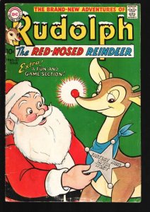 Rudolph The Red-Nosed Reindeer 1960-DC-Santa Claus cover-Fun & Game Section-1...