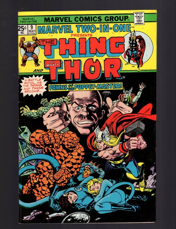 Marvel Two-in-One #9 (1975) 8.5-9.0 THE MIGHTY THOR !!!  / ID#448
