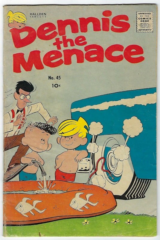 Dennis The Menace # 45 VG Hallden Fawcett 1960