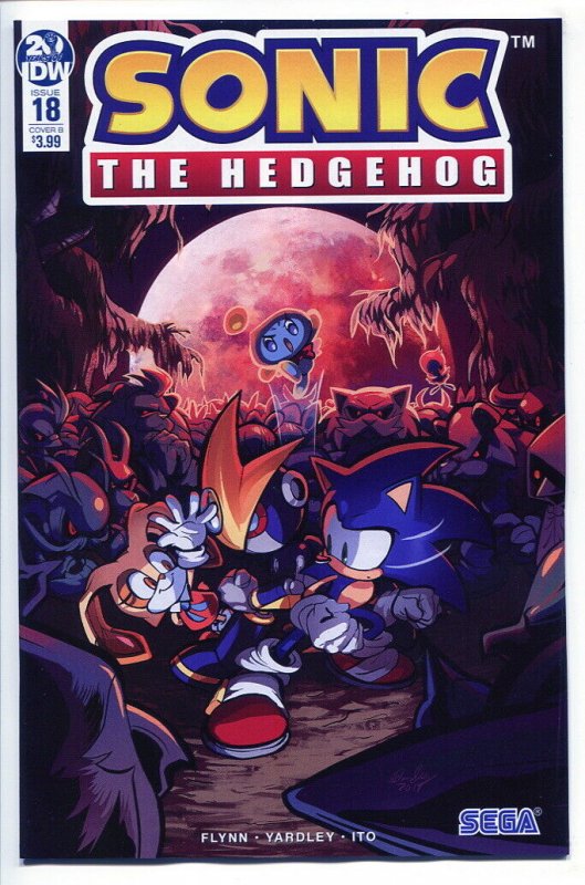 SONIC THE HEDGEHOG (2018 IDW) #18 VARIANT CVR B SKELLY NM