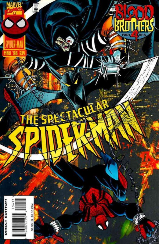 Spectacular Spider-Man, The #234 FN ; Marvel | Blood Brothers 4