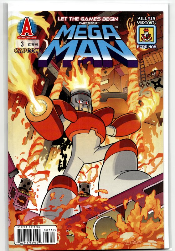 Mega Man #3 Variant Cover (2011) Mega Man