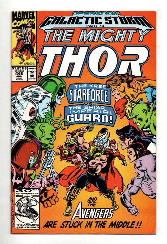 THE MIGHTY THOR #446 (1992) RON FRENZ | DIRECT EDITION