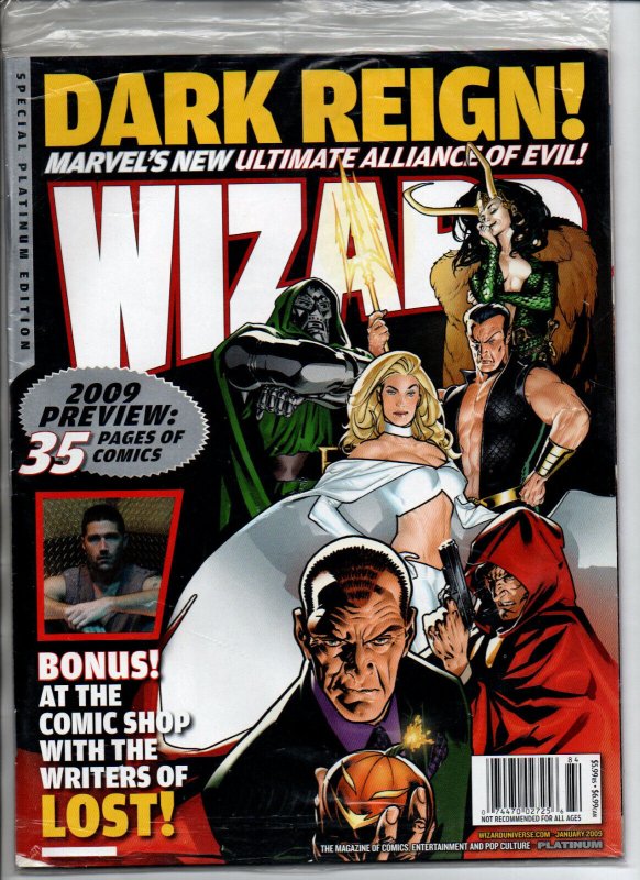 Wizard Magazine - Dark Reign - Special Platinum Edition January 2009 - VF/NM