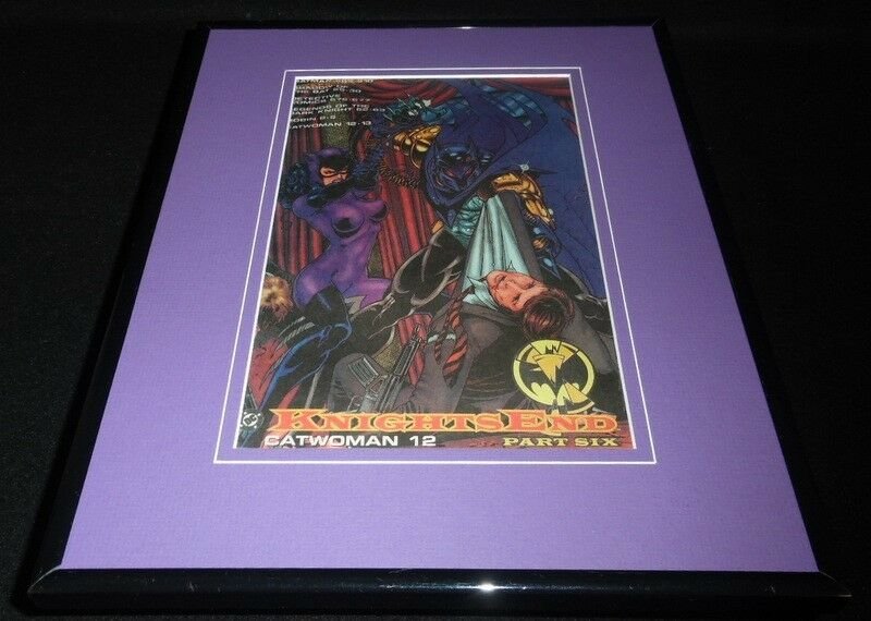 Knights End 1994 Catwoman DC 11x14 Framed ORIGINAL Vintage Advertisement