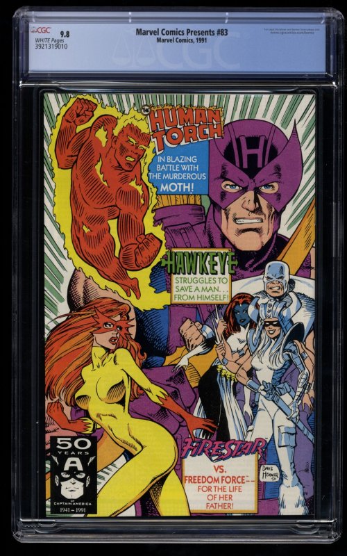 Marvel Comics Presents #83 CGC NM/M 9.8 White Pages