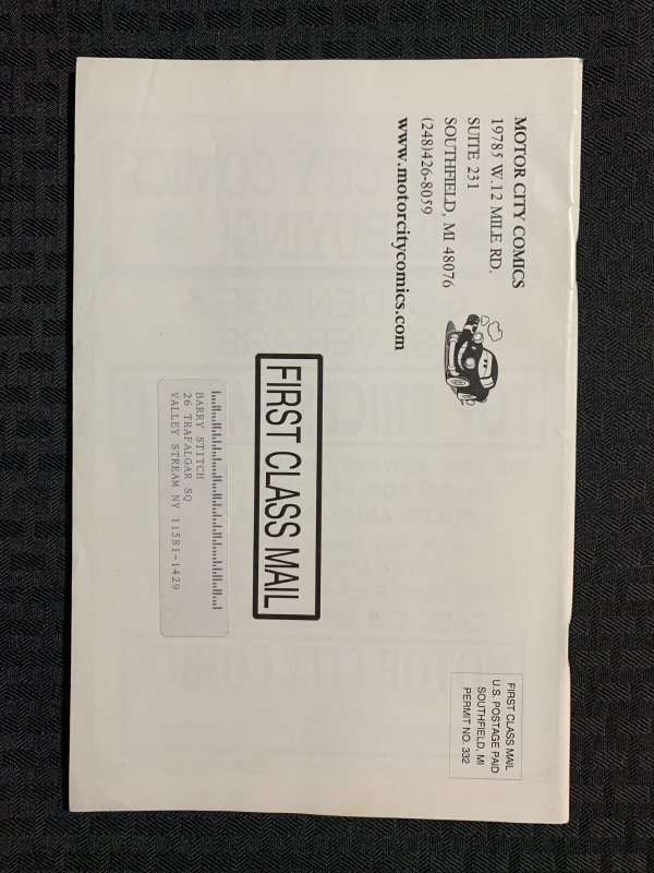 1998 MOTOR CITY COMICS Spring 80pg Catalog FN 6.0 R Crumb Cover