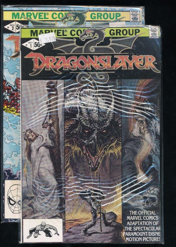 Dragonslayer #1-2 (Marvel 1982) VF (HX99)