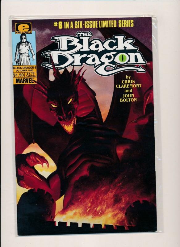 Complete Set! THE BLACK DRAGON 6 issue limited series #1-#6 1985  VF+ (PF50) 