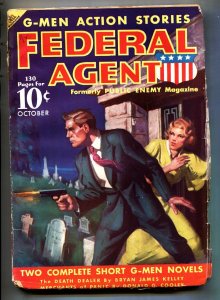 Federal Agent Oct 1936-G-Men action stories-Crime pulp magazine