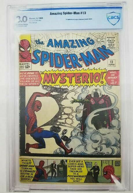 Amazing Spider-Man #13- 1964 CBCS 3.0 (G/VG) Origin/ 1st Appearance of Mysterio 