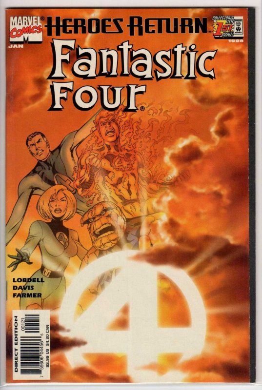 Fantastic Four #1 Sunburst Cover (1998) 8.5 VF+