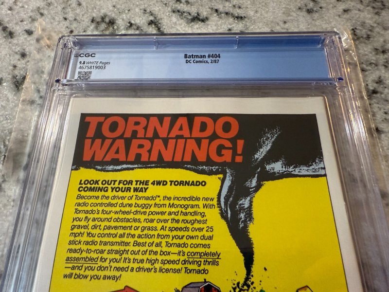Batman # 404 CGC Graded 9.8 DC Comic Book Year One Part 1 Frank Miller JH23