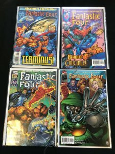 FANTASTIC FOUR #1, 4, 5, 5 4PC LOT (VF/NM) TERMINUS!! 1997