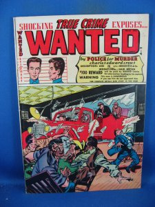 WANTED COMICS 46 F VF KIRBY? 1952 CRIME