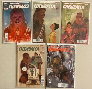 Star Wars Chewbacca set #1-5 5 diff 8.0 (2015-16)