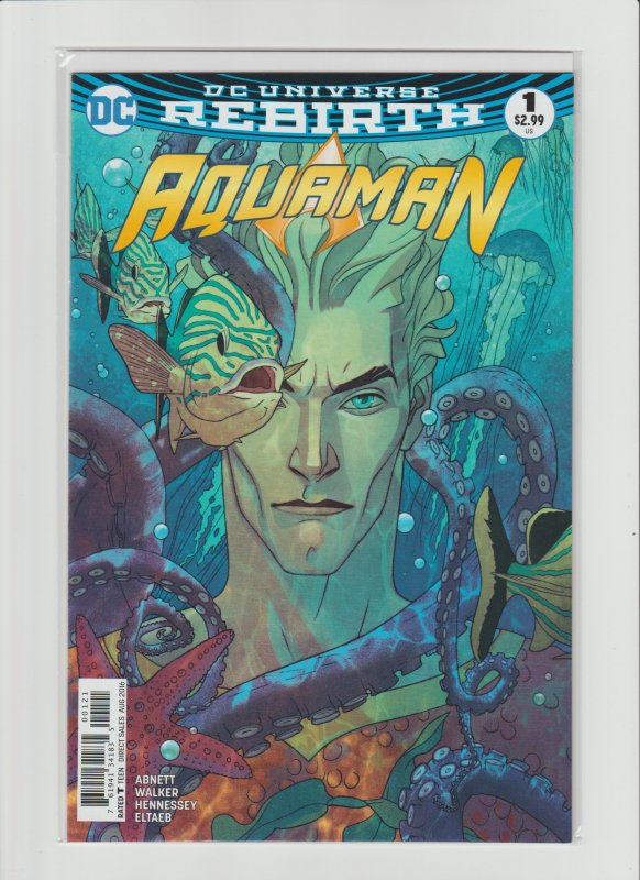 Aquaman 1 Nm 2016 Dc Comics Universe Rebirth Cover B Variant